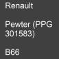 Preview: Renault, Pewter (PPG 301583), B66.